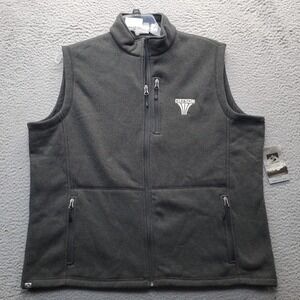 Strom Creek Vest Womens 2XL Green Betson Fleece Lined Pockets Full Zip Mock Neck